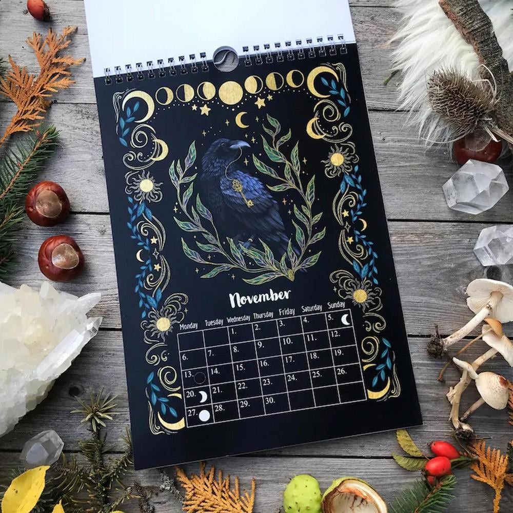 🔥Last Day 70% OFF-2023 Mysterious Animals Calendar Dark Forest Lunar Calendar