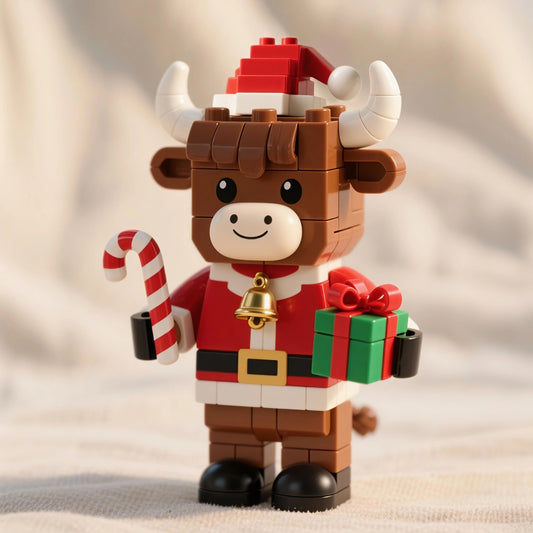 2025 Christmas Edition 🎄 Highland Cow Holiday Brick Set