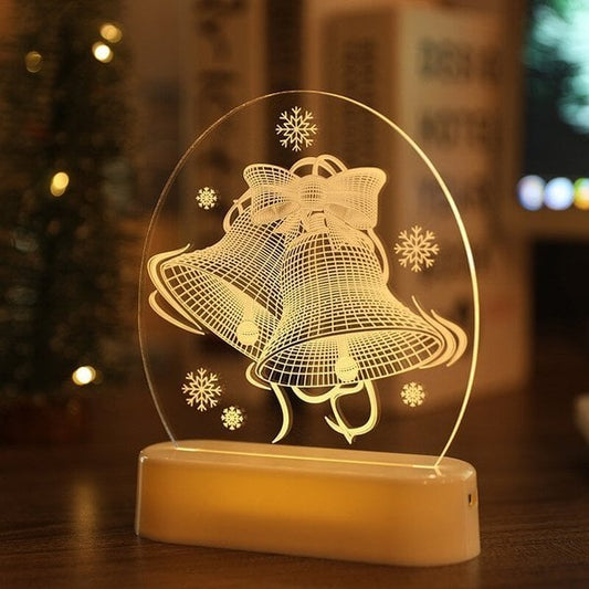The New 2023 Santa Claus snowman Christmas Tree Lights bedroom decor night lights