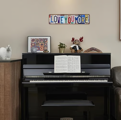 Love You More Vintage Wall Sign 💕 Perfect for Your Cozy Nook