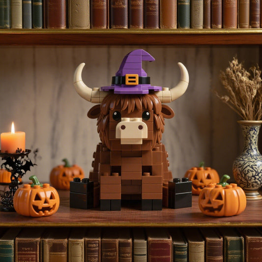 2025 Halloween Limited --  Witch Hat Highland Cow & Pumpkins🍂