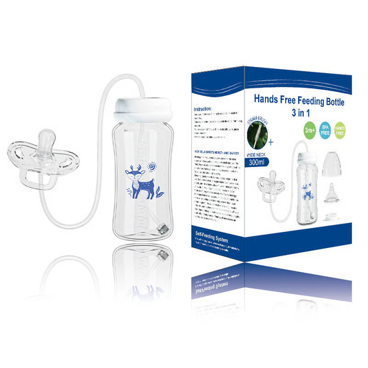 300ML Hands-Free Baby Bottle(with cleaning brush for the straw)